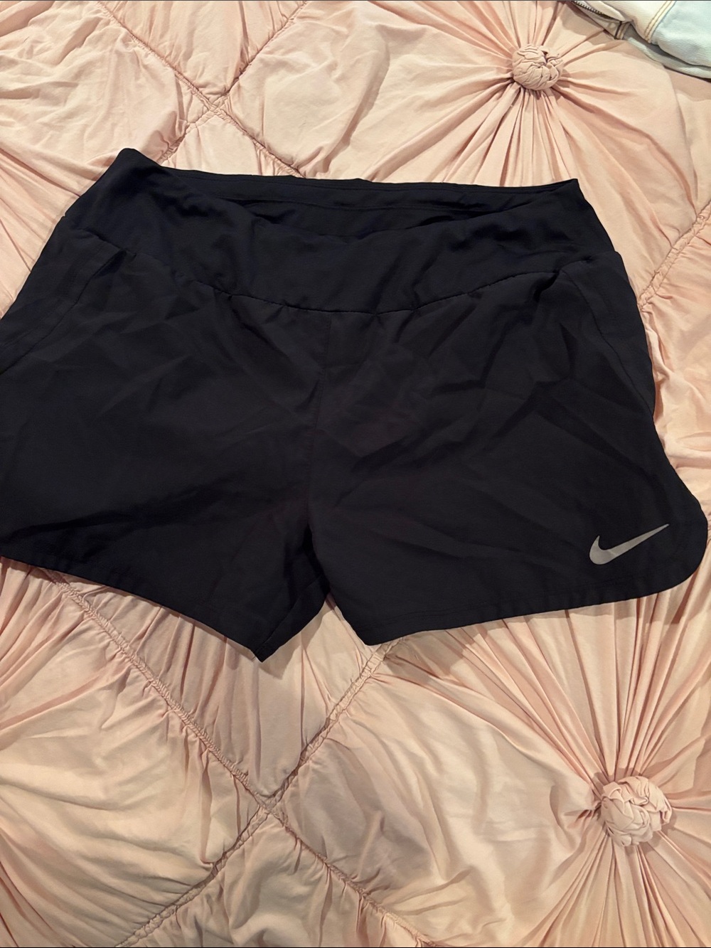 Nike Black Women’s Athletic Shorts with Reflective Swoosh